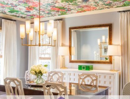 Įtempiamų lubų darbų galerija. Lubos su spauda