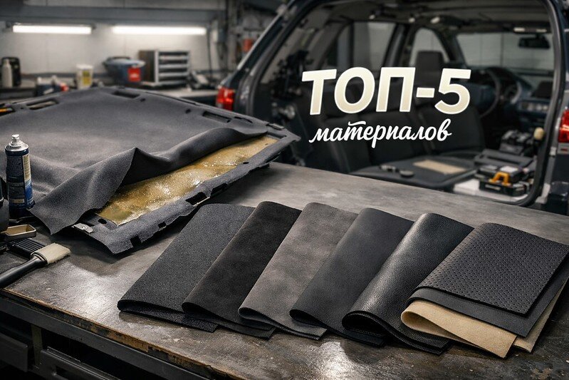 Перетяжка потолка в авто после провисания — ТОП 5 материалов